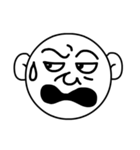 Mo Fi Chang - Emoji round face（個別スタンプ：32）