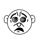 Mo Fi Chang - Emoji round face（個別スタンプ：33）