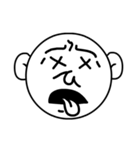Mo Fi Chang - Emoji round face（個別スタンプ：34）