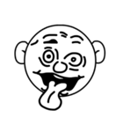 Mo Fi Chang - Emoji round face（個別スタンプ：39）
