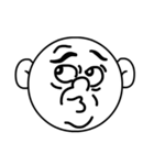 Mo Fi Chang - Emoji round face（個別スタンプ：40）