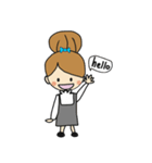Oh Lady girl ver.Eng（個別スタンプ：1）