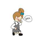 Oh Lady girl ver.Eng（個別スタンプ：8）
