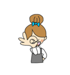 Oh Lady girl ver.Eng（個別スタンプ：12）