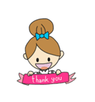Oh Lady girl ver.Eng（個別スタンプ：13）