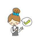 Oh Lady girl ver.Eng（個別スタンプ：19）