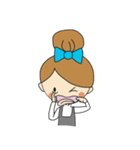 Oh Lady girl ver.Eng（個別スタンプ：22）