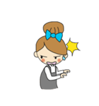 Oh Lady girl ver.Eng（個別スタンプ：32）