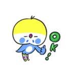 セキセイインコです。からあげくんです。（個別スタンプ：14）