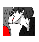 Manga couple in love - Valentine's Day（個別スタンプ：6）