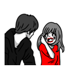 Manga couple in love - Valentine's Day（個別スタンプ：18）