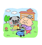 パグの「はなのり君」介護士＆保育士（個別スタンプ：19）