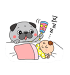 パグの「はなのり君」介護士＆保育士（個別スタンプ：24）