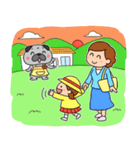 パグの「はなのり君」介護士＆保育士（個別スタンプ：28）