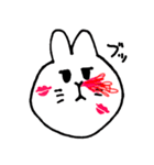 まんまるうさぎ～恋をしてしまいました編～（個別スタンプ：6）