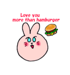 まんまるうさぎ～恋をしてしまいました編～（個別スタンプ：8）
