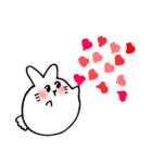 まんまるうさぎ～恋をしてしまいました編～（個別スタンプ：36）