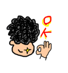下手かわ天パ（個別スタンプ：1）