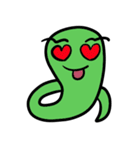 Green small snake（個別スタンプ：2）