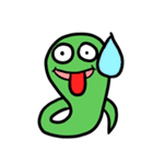 Green small snake（個別スタンプ：14）