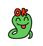Green small snake（個別スタンプ：23）