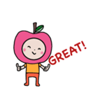 HAPPY PINK APPLE（個別スタンプ：1）