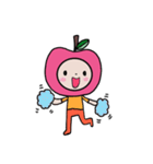 HAPPY PINK APPLE（個別スタンプ：3）