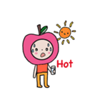 HAPPY PINK APPLE（個別スタンプ：5）