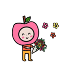 HAPPY PINK APPLE（個別スタンプ：8）