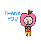 HAPPY PINK APPLE（個別スタンプ：9）