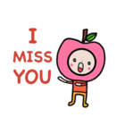HAPPY PINK APPLE（個別スタンプ：10）