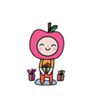 HAPPY PINK APPLE（個別スタンプ：12）