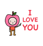 HAPPY PINK APPLE（個別スタンプ：13）