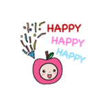 HAPPY PINK APPLE（個別スタンプ：14）