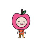 HAPPY PINK APPLE（個別スタンプ：21）