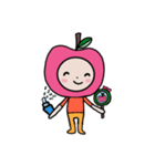 HAPPY PINK APPLE（個別スタンプ：28）