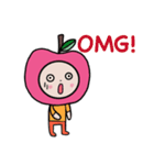 HAPPY PINK APPLE（個別スタンプ：30）