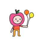 HAPPY PINK APPLE（個別スタンプ：31）