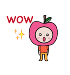 HAPPY PINK APPLE（個別スタンプ：32）