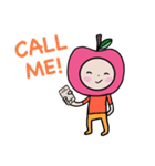 HAPPY PINK APPLE（個別スタンプ：40）