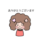 アフロさん【ゆる敬語】（個別スタンプ：8）