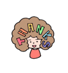 アフロさん【ゆる敬語】（個別スタンプ：9）