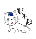 Bangs Cat:boy B（個別スタンプ：26）