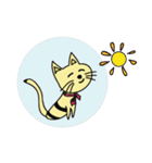 Cute Mottled Yellow Cat（個別スタンプ：3）