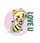 Cute Mottled Yellow Cat（個別スタンプ：9）