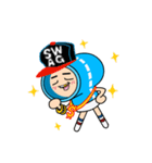 "siame "と小さな球 "B"（個別スタンプ：23）
