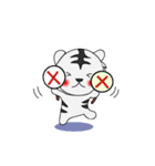 Cute white tiger sticker（個別スタンプ：4）