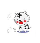 Cute white tiger sticker（個別スタンプ：9）