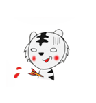 Cute white tiger sticker（個別スタンプ：39）