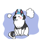 Lovely siberian husky dog（個別スタンプ：30）